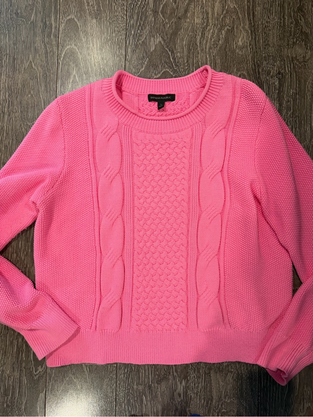 Banana Republic Pink Cable Knit roll neck Sweater